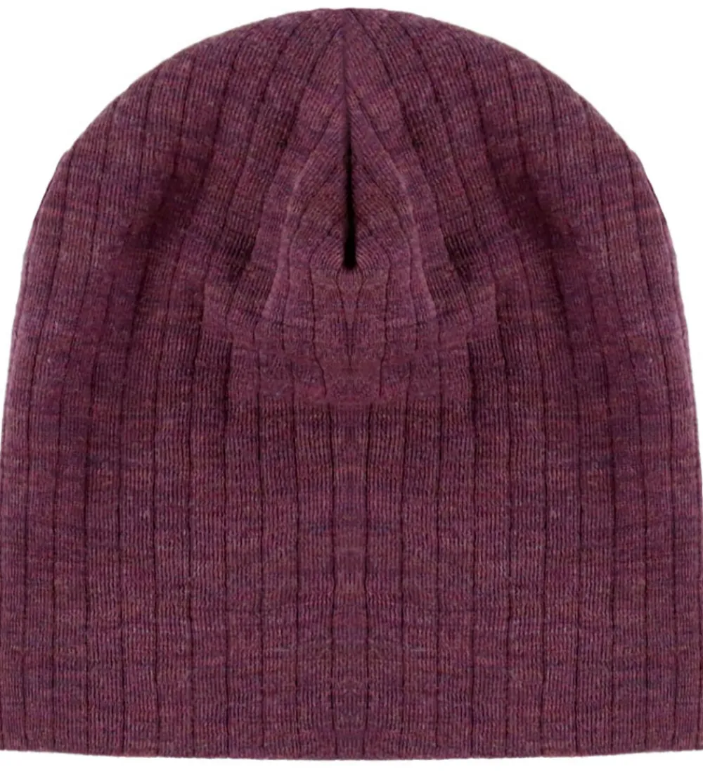 Hue - Uld - Rib - Blomme|Joha Outlet