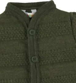 Køredragt - Strik - Uld - Mos Grøn|Joha Discount