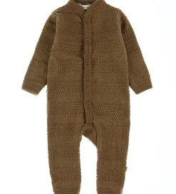 Køredragt - Strik - Uld - Varm Brun|Joha Hot