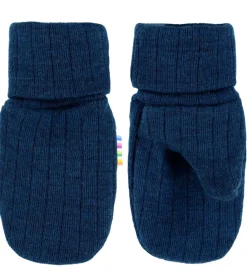 Luffer - Uld - Rib - Mørk Turkis|Joha Discount