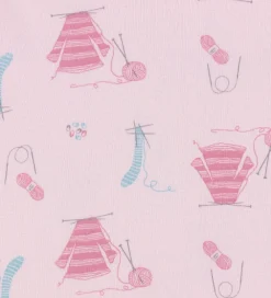 Natdragt - Lyserød m. Print|Joha New