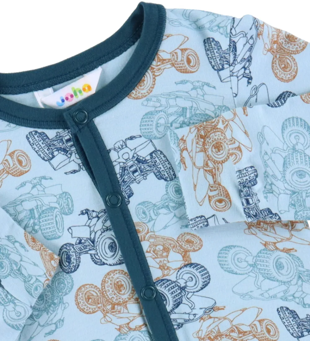 Natdragt - Viskose/Bambus - Blå m. ATV|Joha Outlet