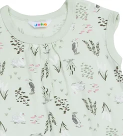 Natkjole - Viskose/Bambus - Mynte m. Svaner|Joha Sale