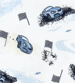 Nattøj - 2 Delt - Bambus - Off White m. Print|Joha Sale