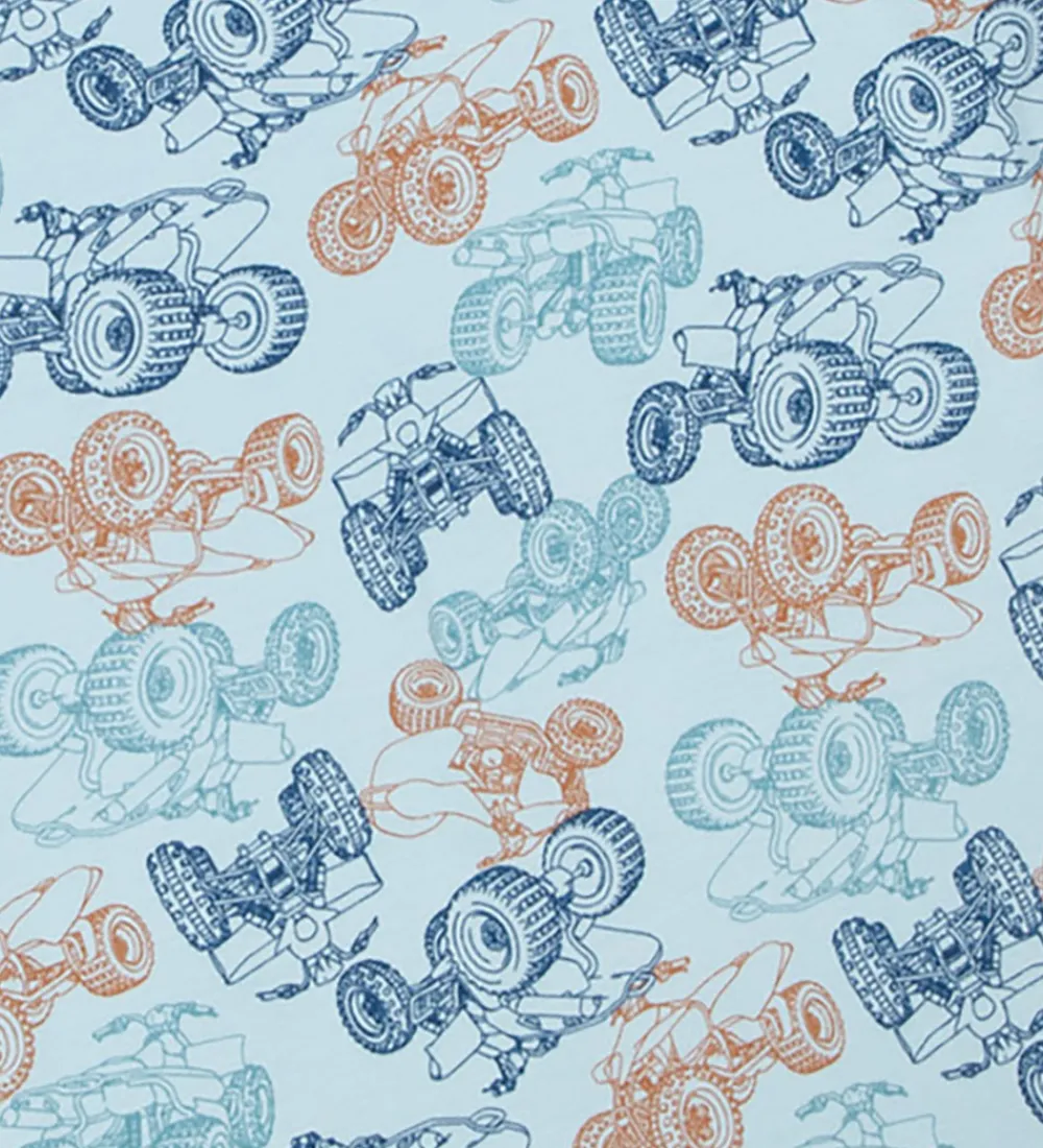 Nattøj - 2-Delt - Viskose/Bambus - Blå m. ATV|Joha Best