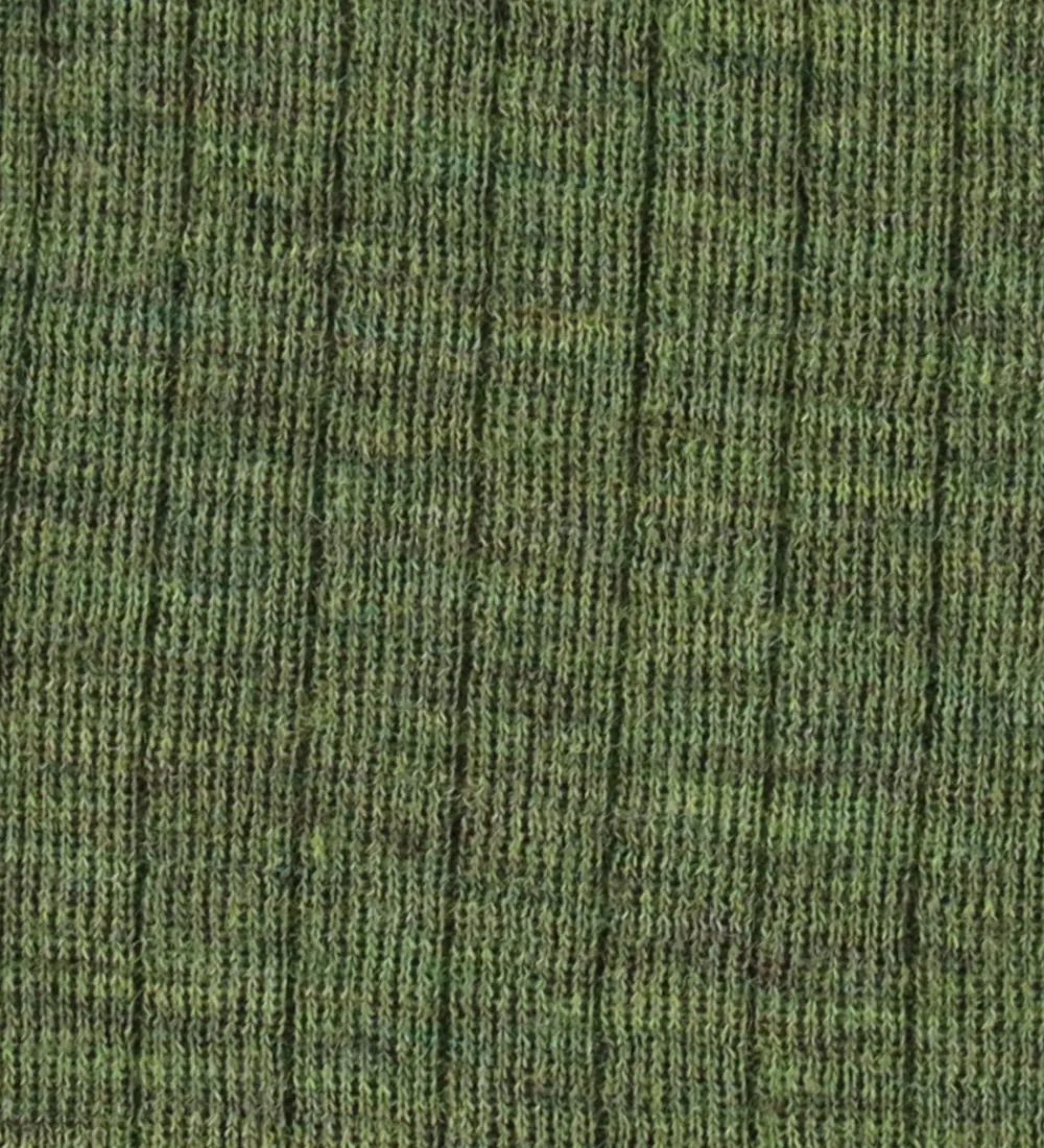 Slå-om Body l/æ - Uld - Rib - Mørk Oliven|Joha Sale