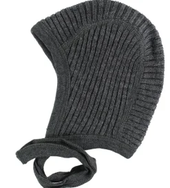 Strik Babyhjelm - BabyUld - Koksgrå|Joha Discount