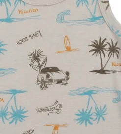 Undertrøje - Uld/Silke - Beige m. Print|Joha Online