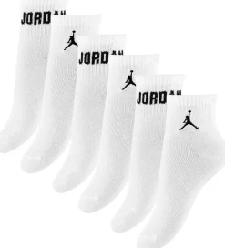 Ankelstrømper - 6-pak - Hvid m. Sort|Jordan Sale