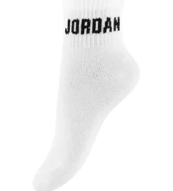 Ankelstrømper - 6-pak - Hvid m. Sort|Jordan Sale