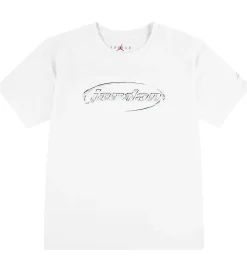 T-shirt - Hvid m. Sølv|Jordan Clearance