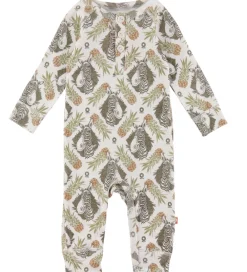 Heldragt - Hvid m. Tropisk Mønster|Katvig Discount