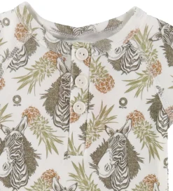 Heldragt - Hvid m. Tropisk Mønster|Katvig Discount