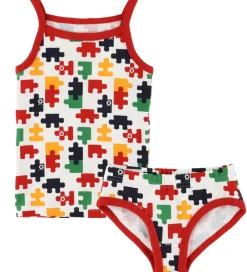 Undertøj - Hvid m. Puslespil|Katvig Sale