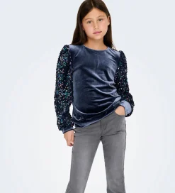 Bluse - KogConfidence - Velour/Palietter - Naval Acade|Kids Only New