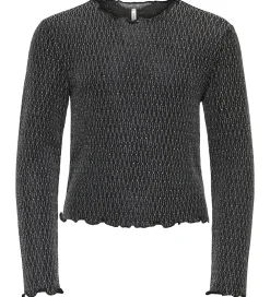 Bluse - KogQueen - Black/Lurex Silver/Harlekin|Kids Only Clearance