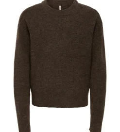 Bluse - Strik - KogCamilla - Black Coffee/ Melange|Kids Only New