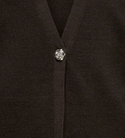 Cardigan - Strik - Viskoseblanding - KogKatia - Black|Kids Only Best