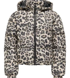 Dynejakke - KogDalia - Kort - Silver Mink/Leo|Kids Only New