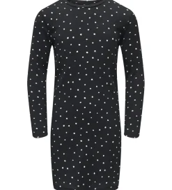 Kjole - KogMelia - Black/Dots Cloud Dancer|Kids Only Best