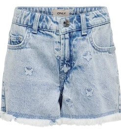 Shorts - KogRobyn - Lyseblå Denim/Sommerfugl|Kids Only Sale