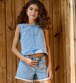 Shorts - KogRobyn - Lyseblå Denim/Sommerfugl|Kids Only Sale