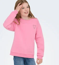 Sweatshirt - KogZenja - Sachet Pink/Holly Jolly|Kids Only Hot