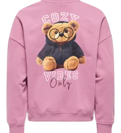 Sweatshirt - KogBila - Mauve Orchid/Cozy|Kids Only Online
