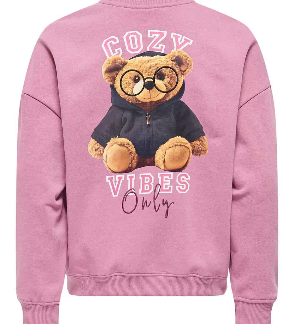 Sweatshirt - KogBila - Mauve Orchid/Cozy|Kids Only Online