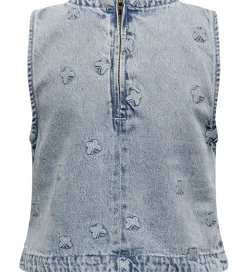 Top - KogFreja - Lyseblå Denim/Sommerfugl|Kids Only