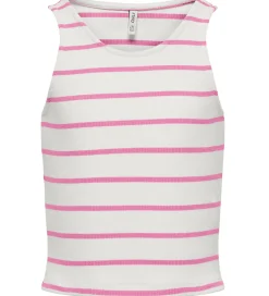 Top - Rib - Short - KogNessa - Cloud Dancer/Fuchsia Pi|Kids Only Discount