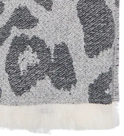 Tørklæde - 170 cm - Strik - KogBrina - Sort m. Leopard|Kids Only Best