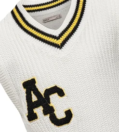 Vest - Strik - KogFia College - Cloud Dancer/Black|Kids Only New