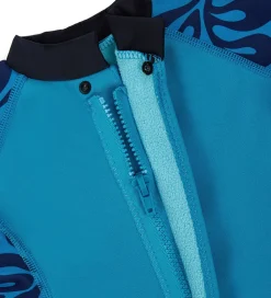 Badeheldragt - Splashy - UV50+ - Navy/Cyan|Konfidence Discount