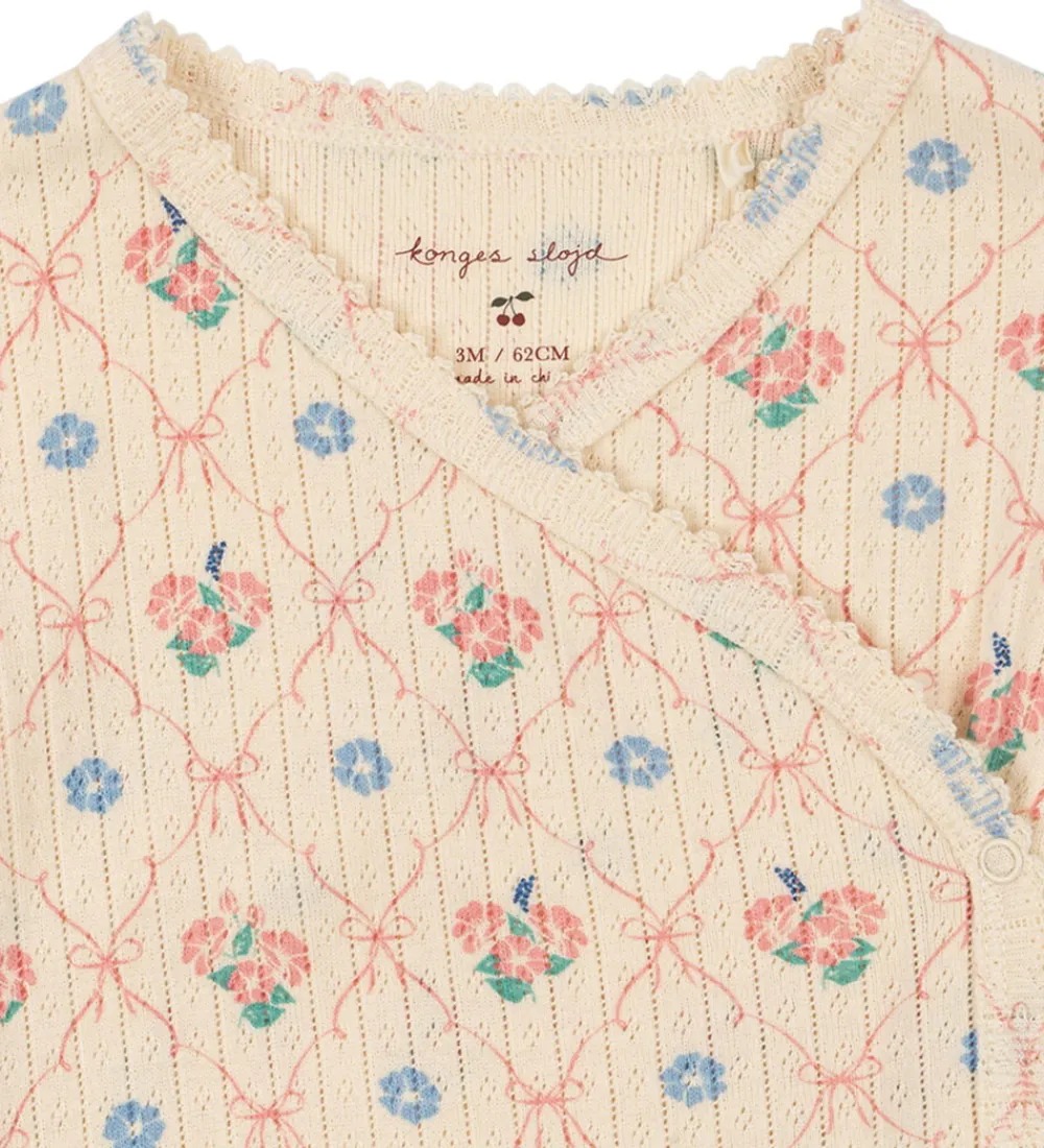 Body l/æ - Rib - Minnie - Fleur Decor m. Hulmønster|Konges Sløjd Discount