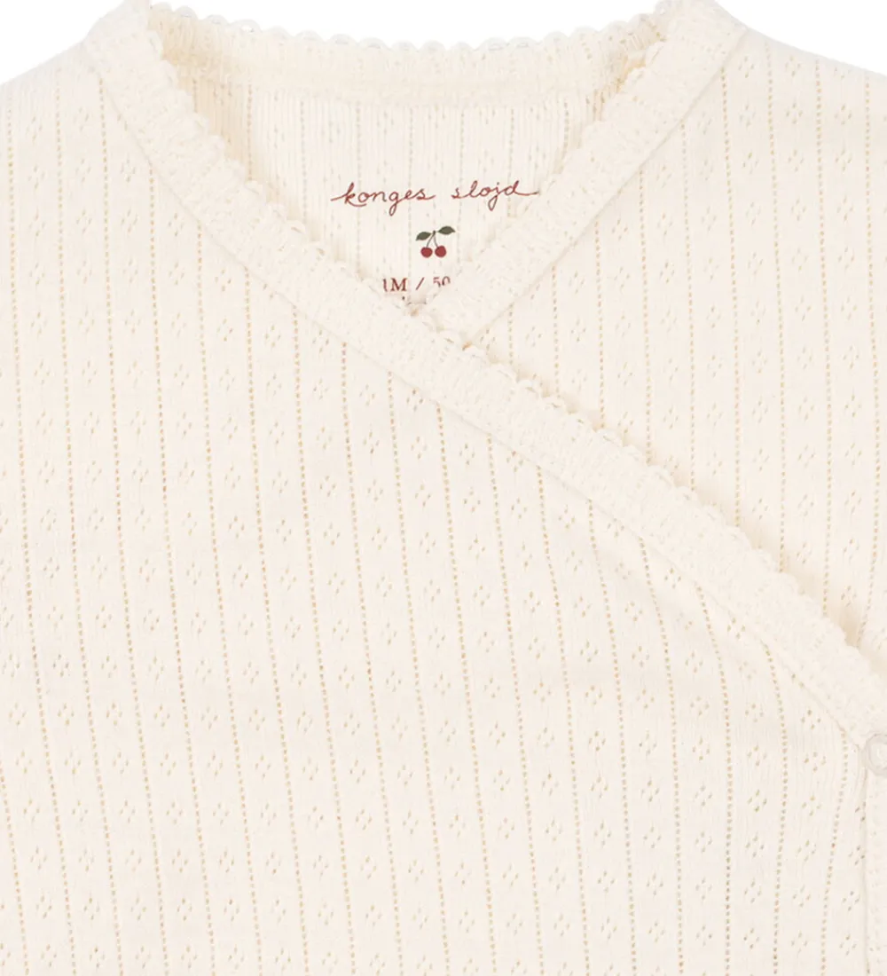 Body l/æ - Rib - Minnie - Antique White|Konges Sløjd Sale