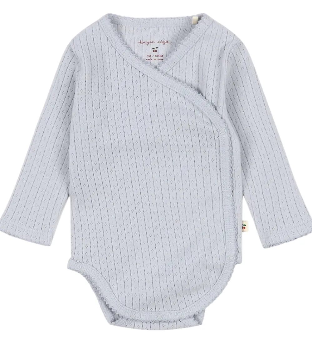 Body l/æ - Rib - Minnie - Gray Dawn m. Hulmønster|Konges Sløjd Sale