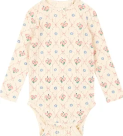 Body l/æ - Rib - Minnie - Fleur Decor m. Hulmønster|Konges Sløjd Best