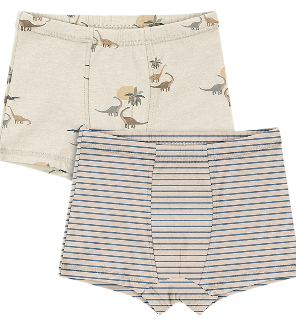 Boxershorts - 2-pak - Gots - Kubi/Stripe Bluie|Konges Sløjd Best