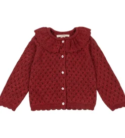 Cardigan - Strik - Red Dahlia m. Hulmønster|Konges Sløjd Online
