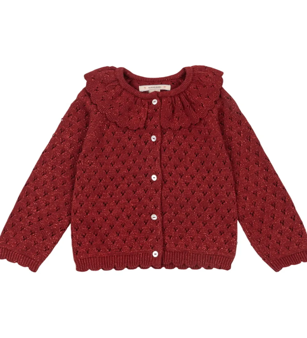 Cardigan - Strik - Red Dahlia m. Hulmønster|Konges Sløjd Online