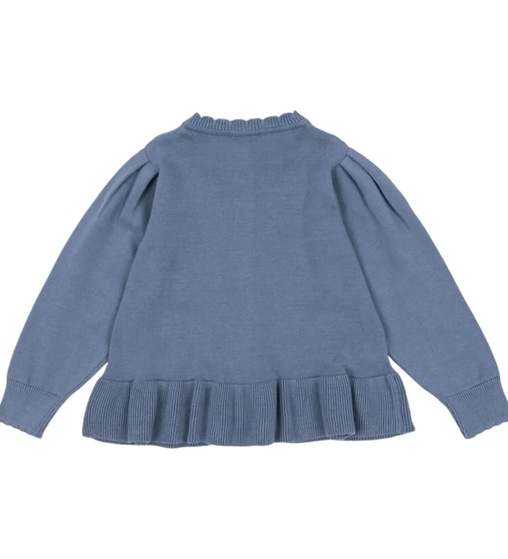 Cardigan - Strik - Soleil - Country Blue|Konges Sløjd