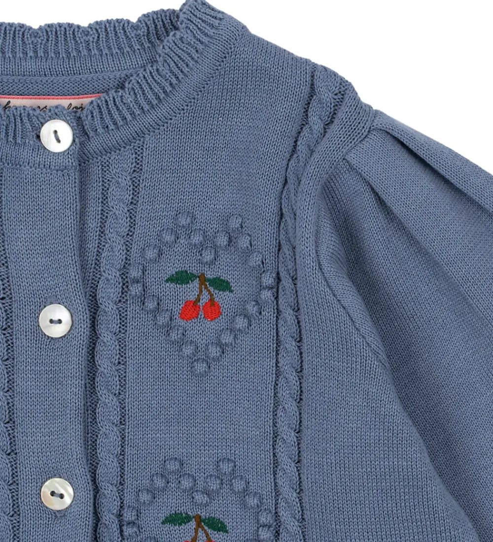 Cardigan - Strik - Soleil - Country Blue|Konges Sløjd