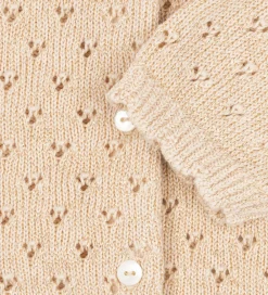 Cardigan - Strik - Buttercream m. Hulmønster|Konges Sløjd Outlet