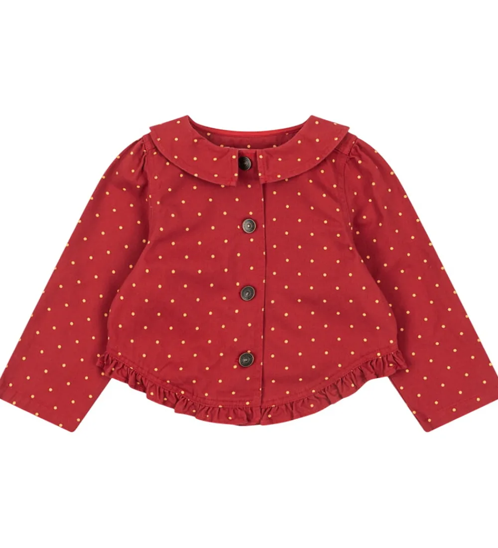 Denimjakke - Nola - Strawberry Dot|Konges Sløjd Clearance