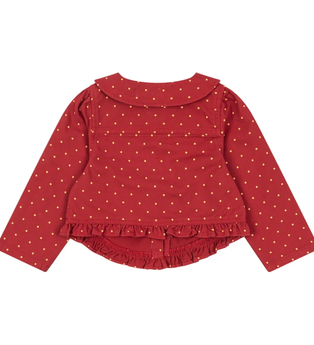 Denimjakke - Nola - Strawberry Dot|Konges Sløjd Clearance