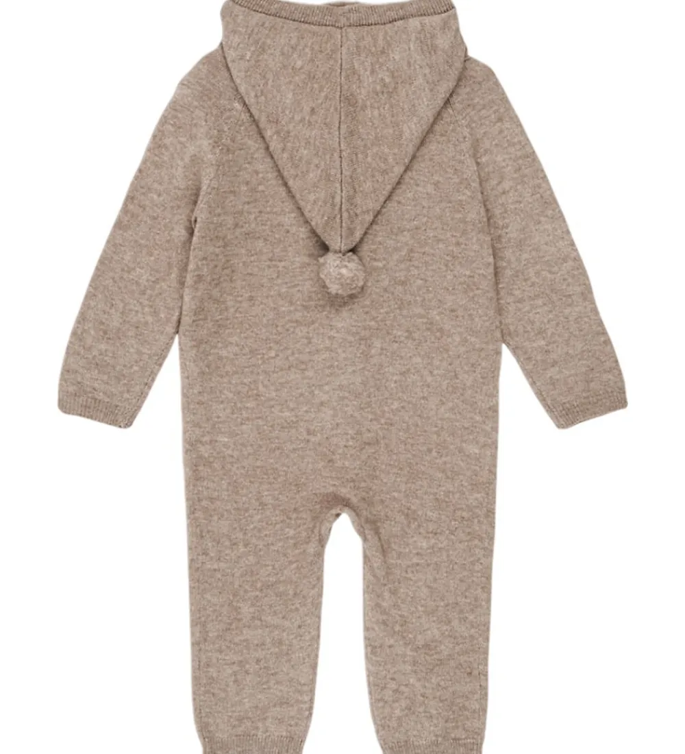 Heldragt - Uld - Strik - Mattou - Lysebrun|Konges Sløjd Clearance