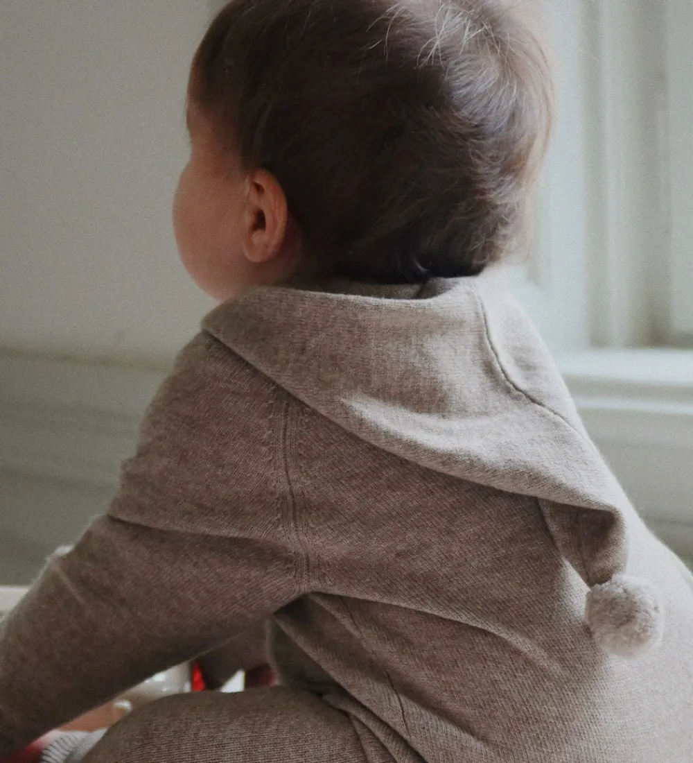 Heldragt - Uld - Strik - Mattou - Lysebrun|Konges Sløjd Clearance