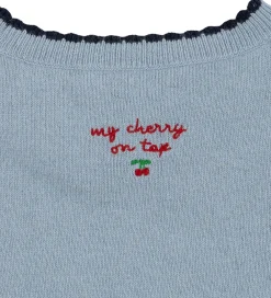 Kjole - Bomuld/Uld - Strik - Alexa - Blue Fog|Konges Sløjd Outlet