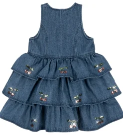 Kjole - Denim - Elba - Denim Blue m. Kirsebær|Konges Sløjd